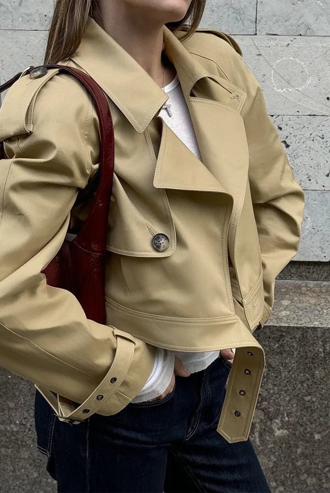 ZEYA - Mila Cropped Trench Jacket