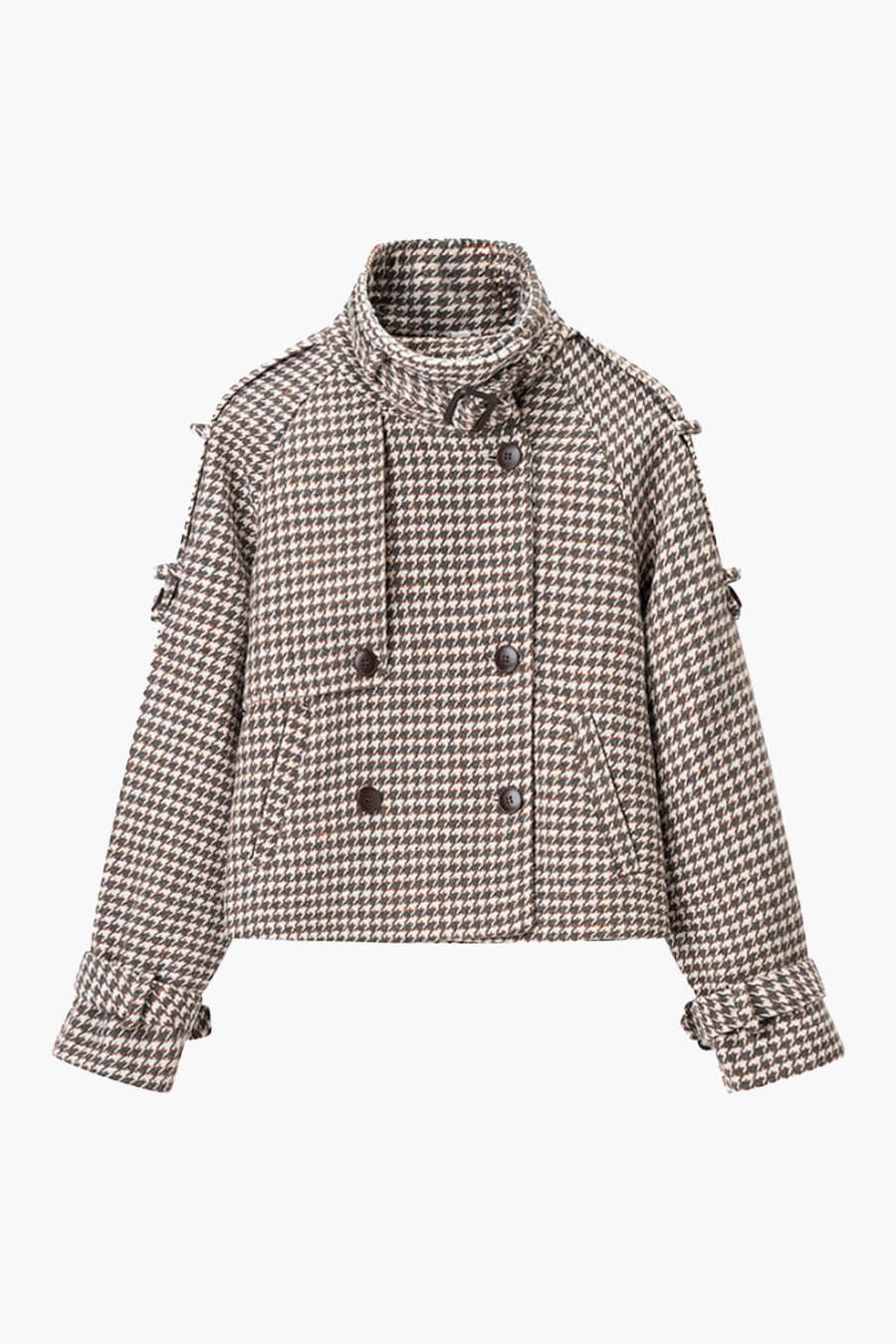 ZEYA - Mila Plaid Trench Coat
