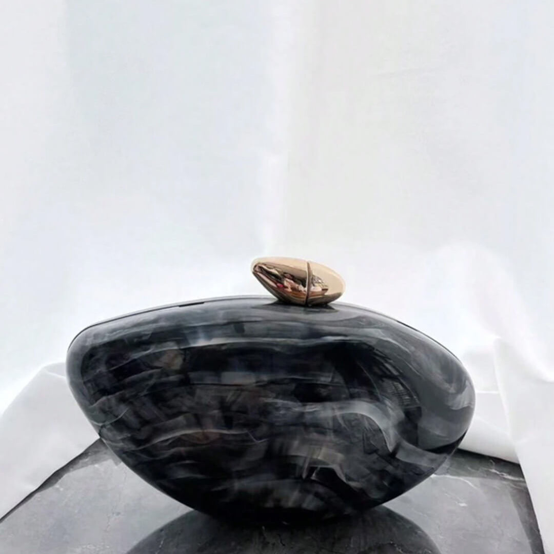 ZEYA - Miriam Shell-Shaped Acrylic Clutch