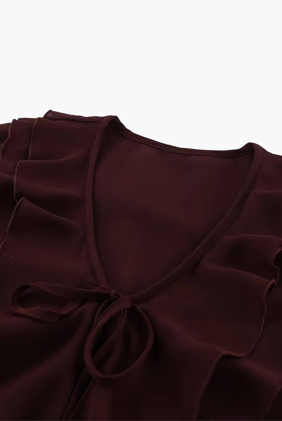 ZEYA - Monica Tie Neck Ruffled Blouse