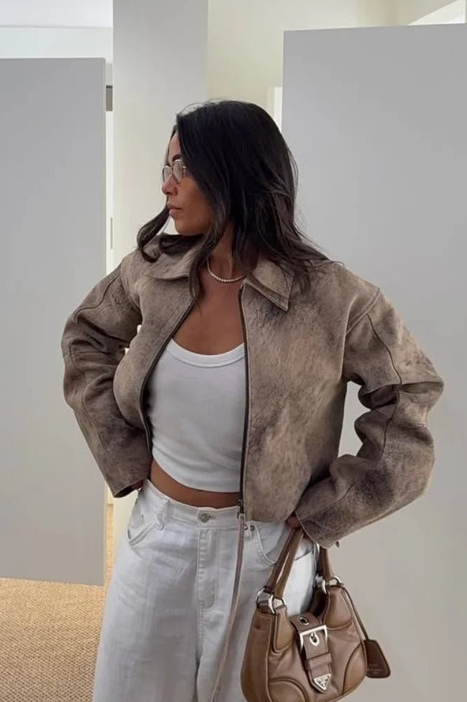 ZEYA - Natalie Tie-Dye Bomber Jacket