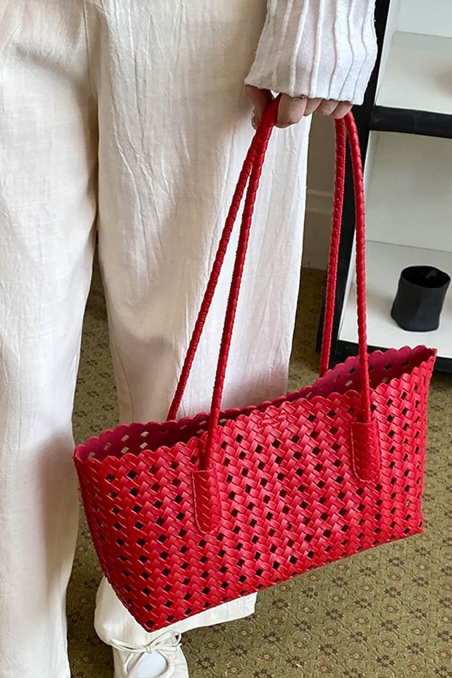 ZEYA - Nicole Woven Straw Tote