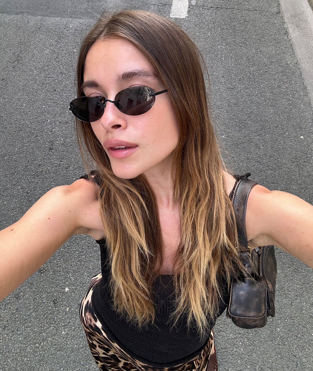 ZEYA - Patricia Frameless Retro Sunglasses