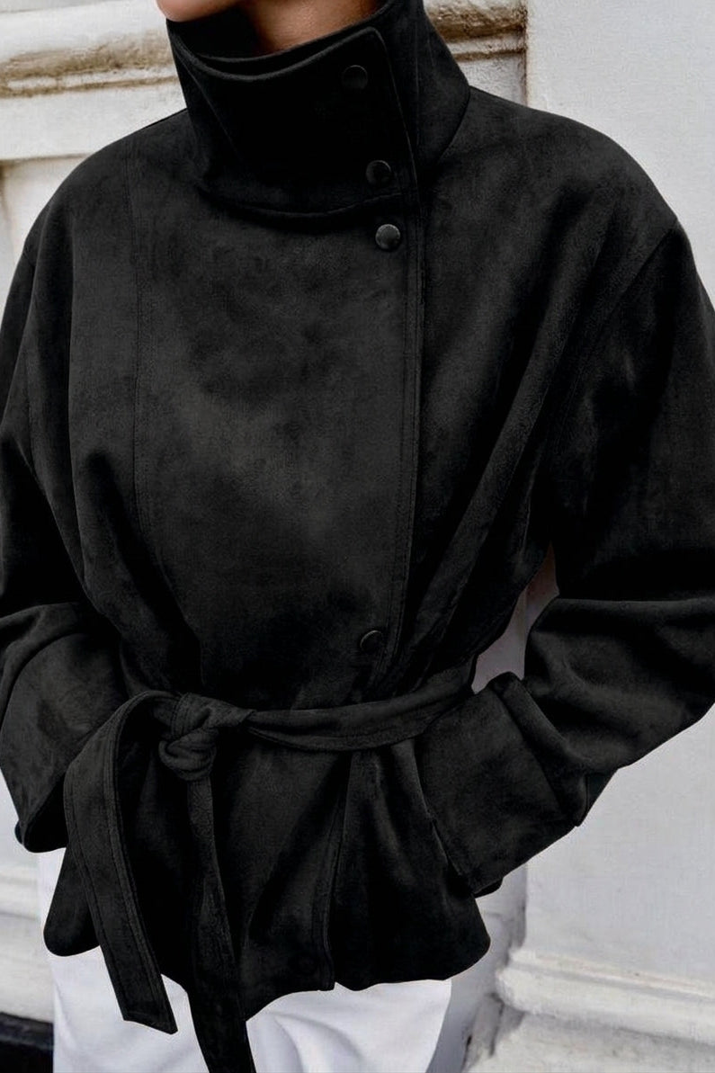 ZEYA - Rebecca Lace-Up Suede Jacket