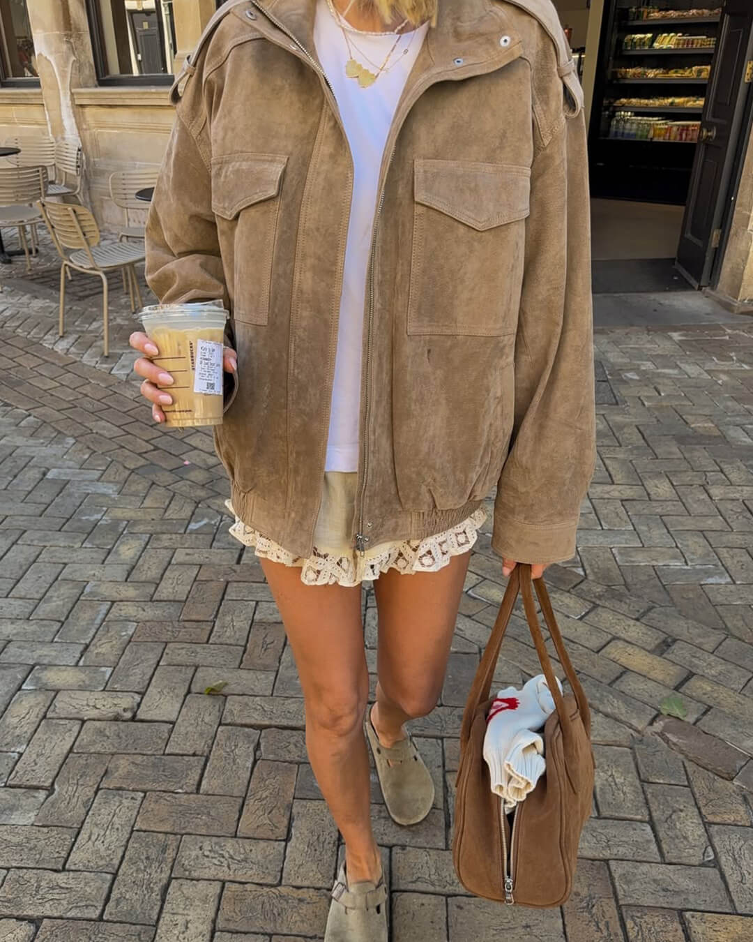 ZEYA - Sandra Suede Moto Jacket