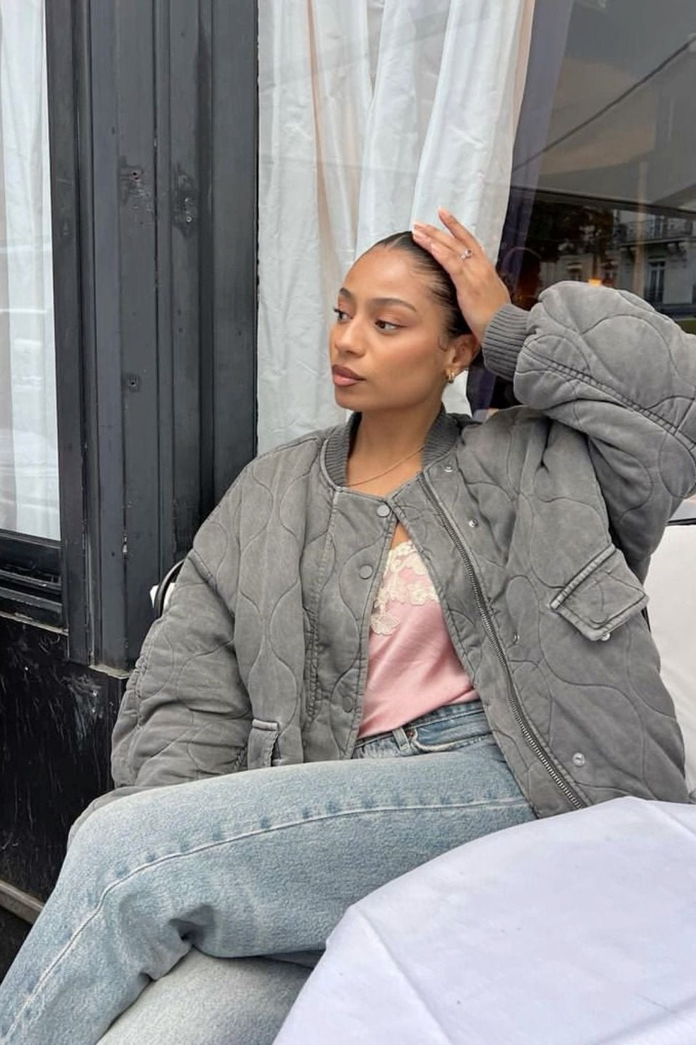 ZEYA - Stella Padded Bomber Jacket