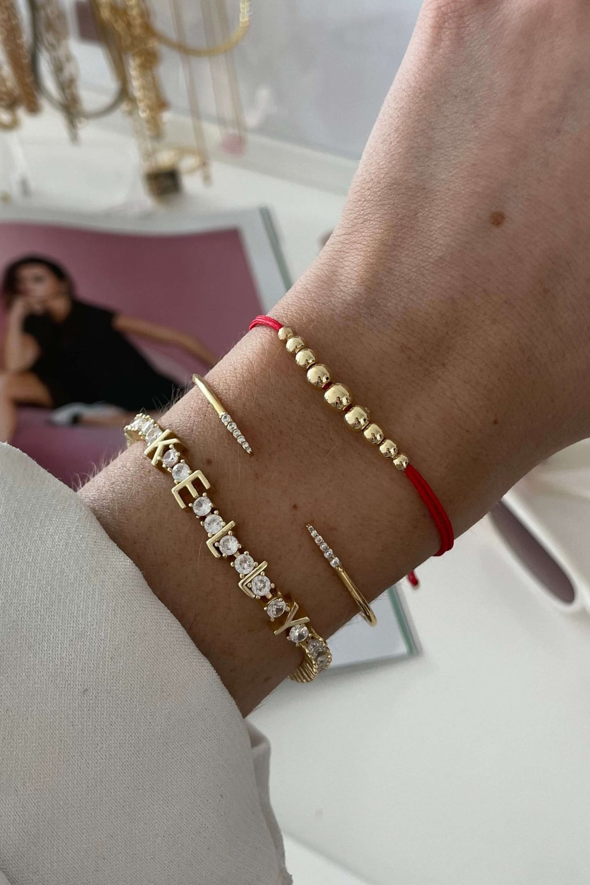 ZEYA - Tennis Bracelet With Letters