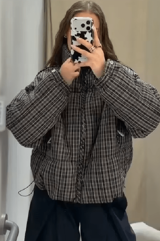 ZEYA - Valerie Plaid Puffer Jacket