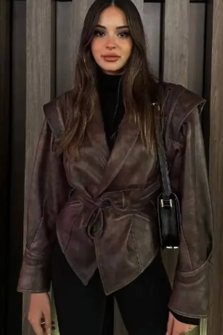 ZEYA - Zora Biker Faux Leather Jacket