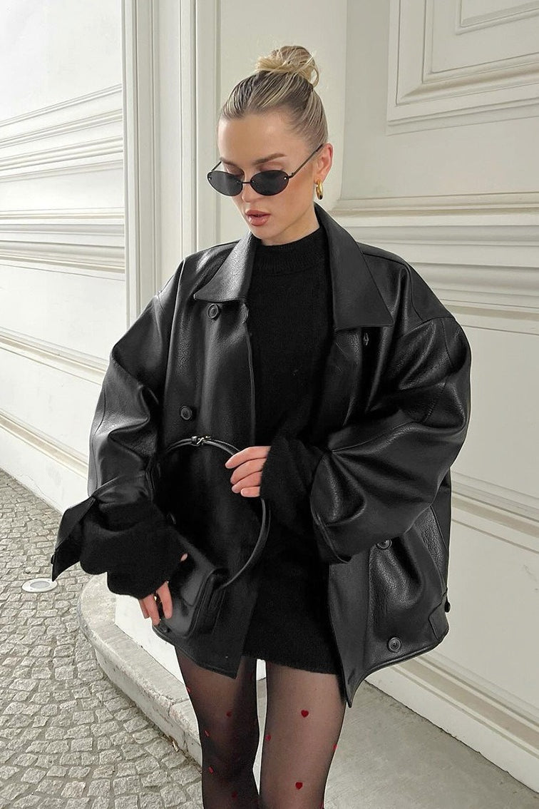 Helen Vintage Skinnimitasjonskåpe