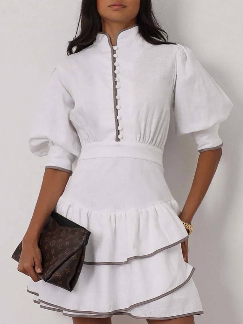 Sofia Patchwork polokrage minikjole