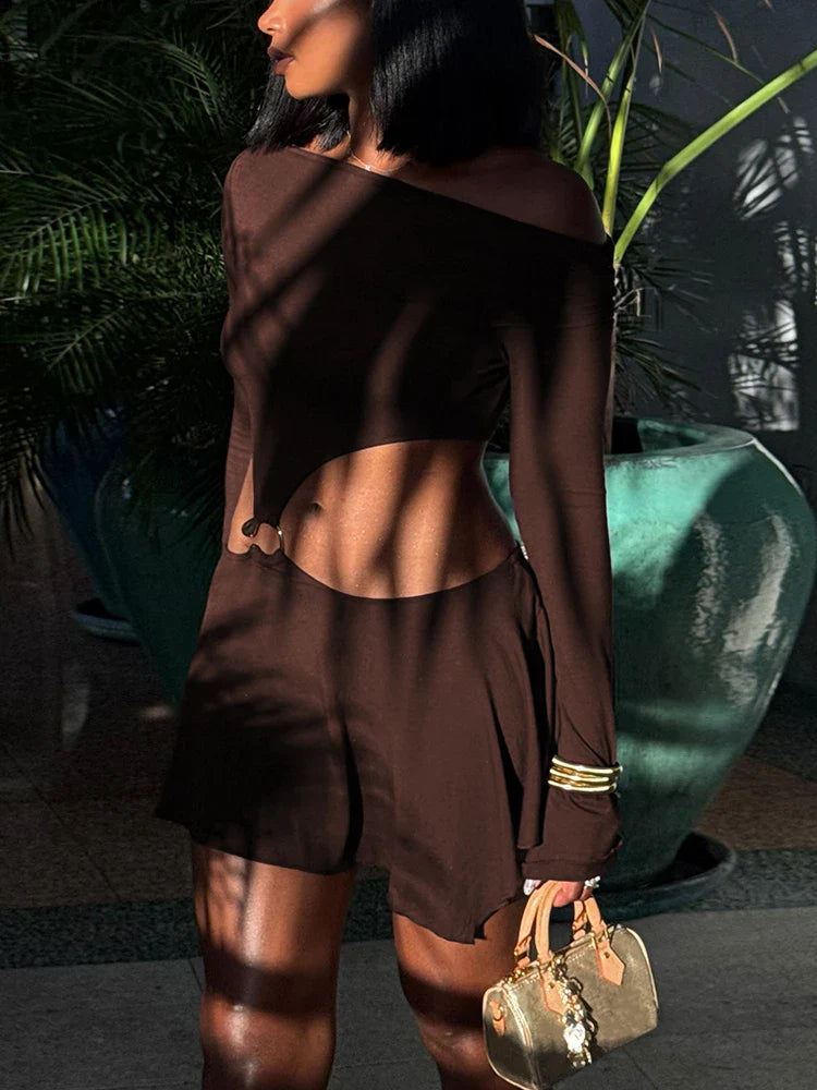 Sienna off-shoulder bodycon-kjole