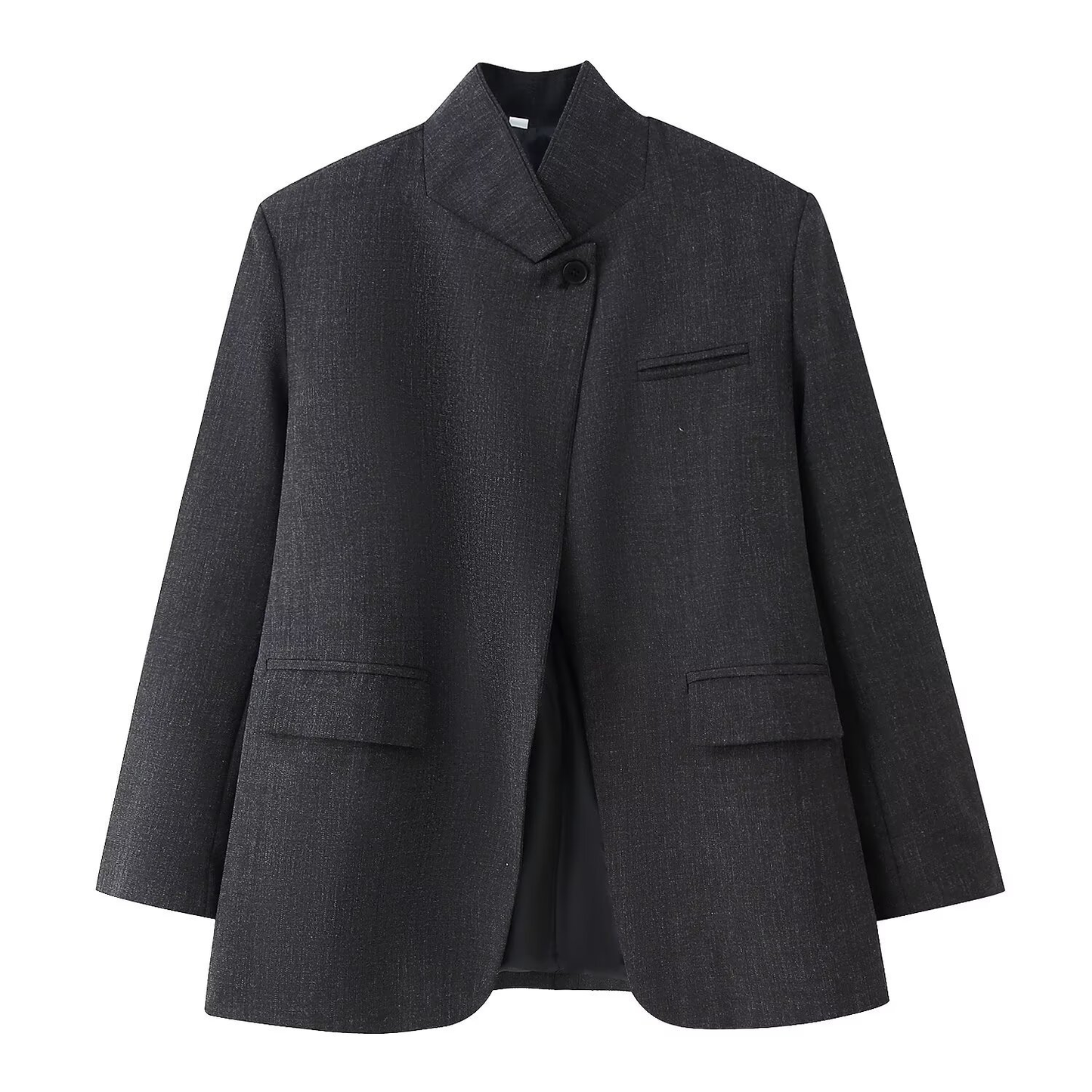 Melanie Rutete Blazer med Ståkrage