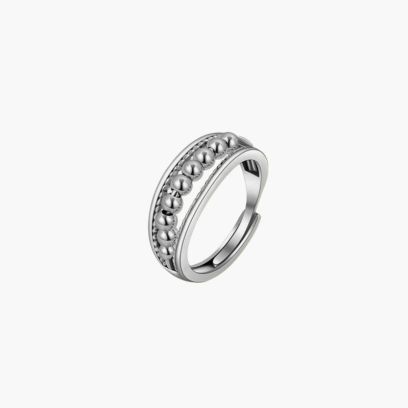 ZEYA Eloise Anxiety Spinner Ring in Silver