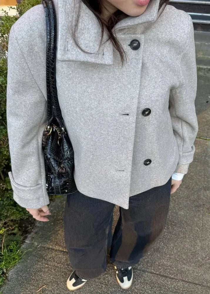 Alice Stand Collar Jacket with Pockets