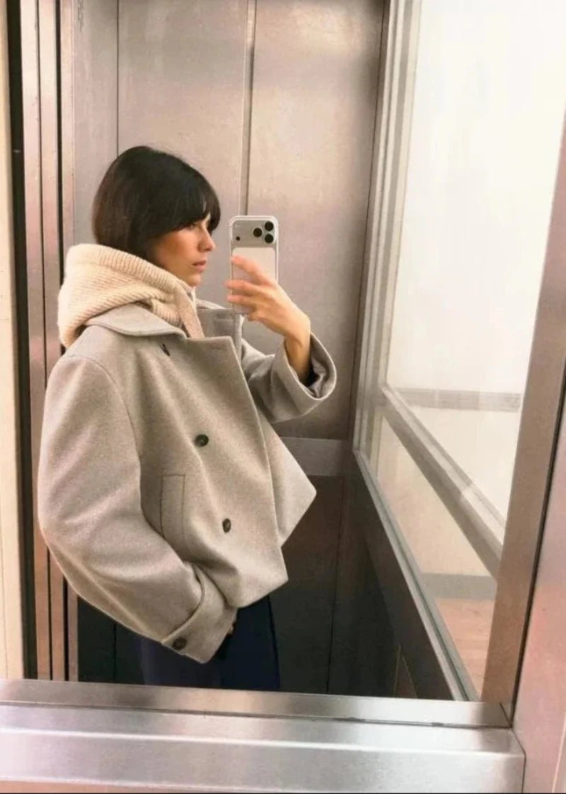 Alice Stand Collar Jacket with Pockets