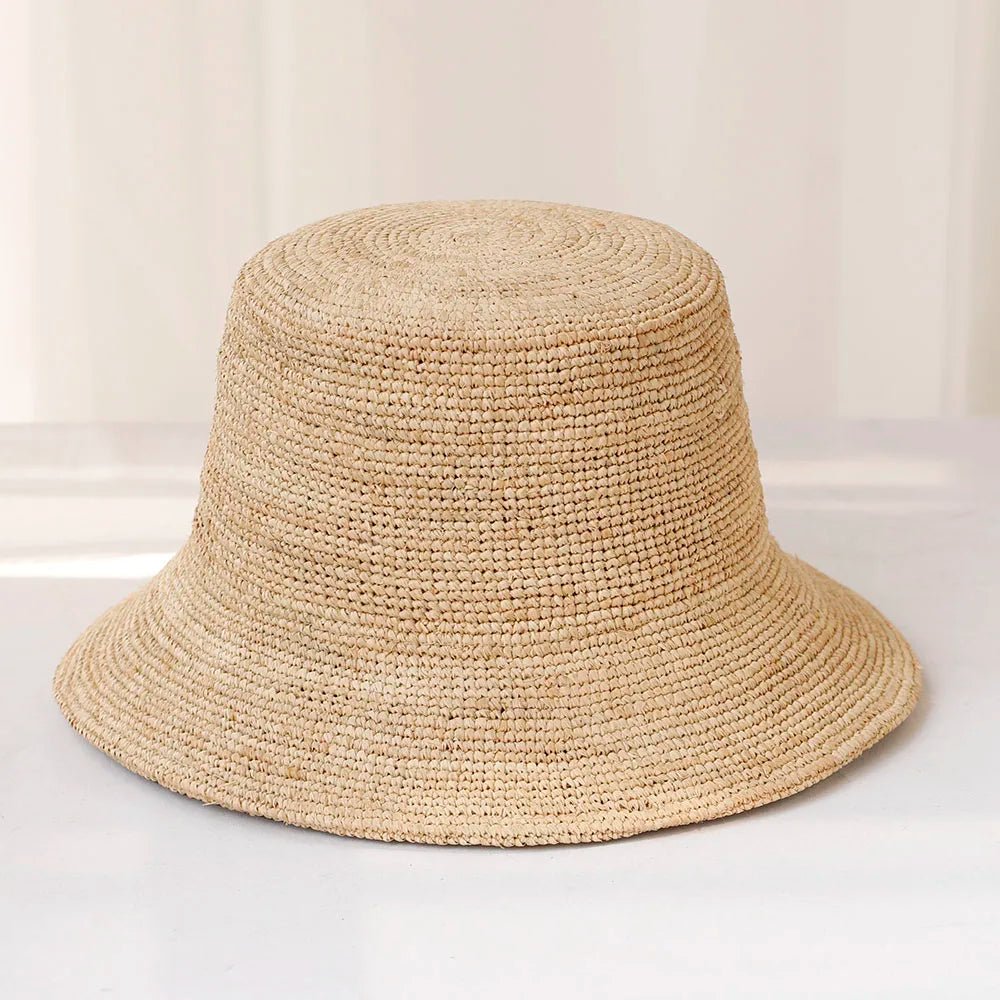 Sienna rafiahatt (bucket hat)