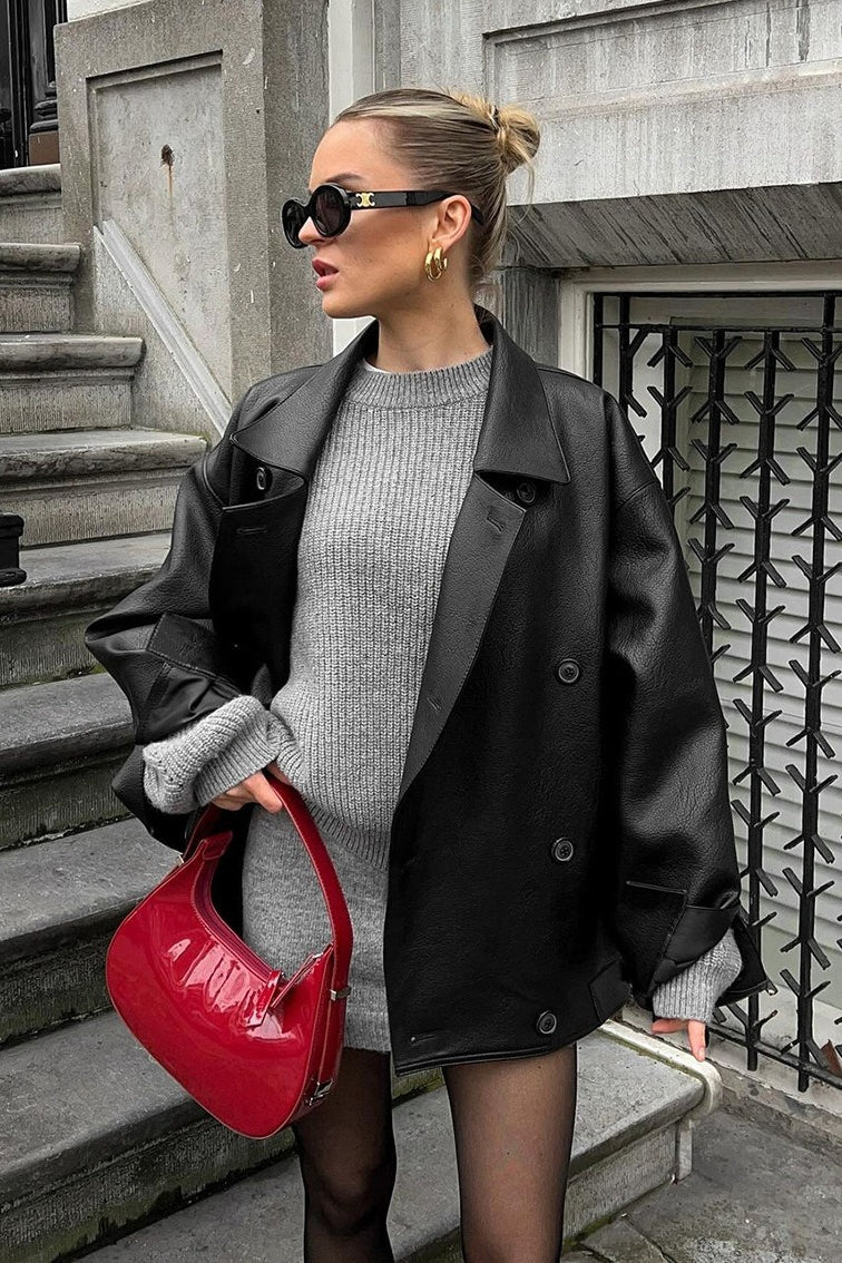 Helen Vintage Skinnimitasjonskåpe
