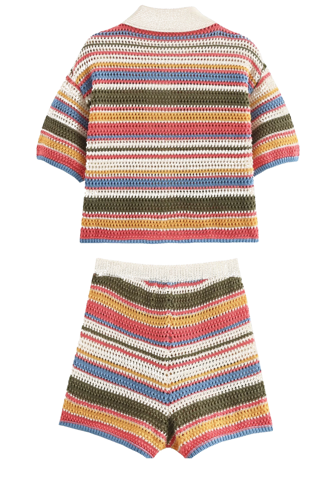Iris Striped Crochet Co-ord Set