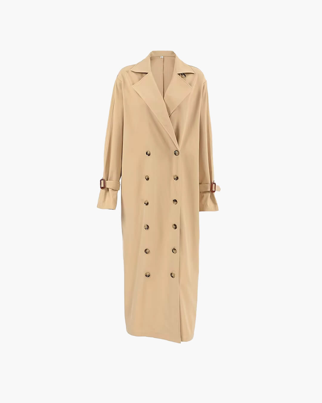 Evelyn klassisk dobbeltspent trenchcoat
