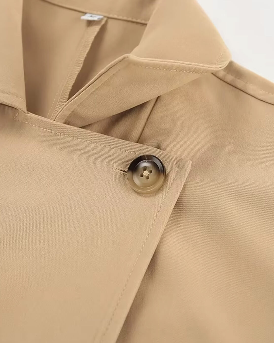 Evelyn klassisk dobbeltspent trenchcoat