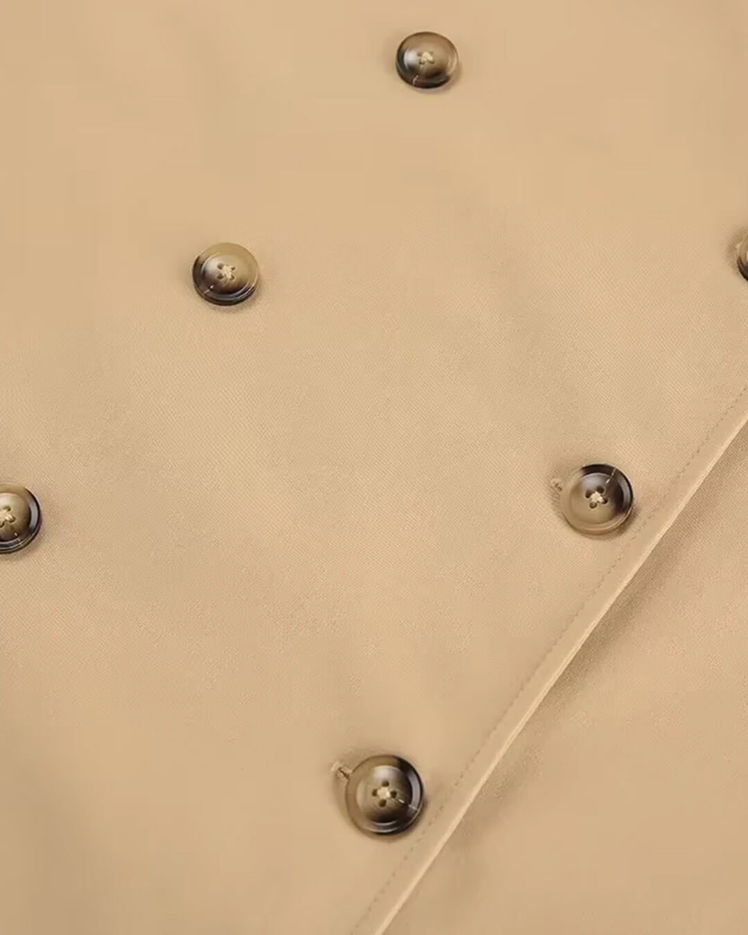 Evelyn klassisk dobbeltspent trenchcoat