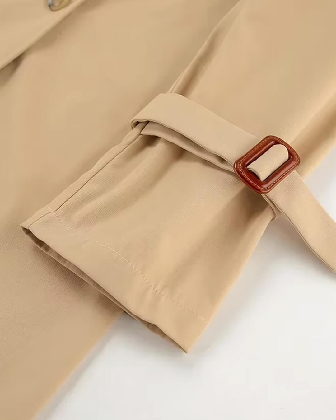 Evelyn klassisk dobbeltspent trenchcoat