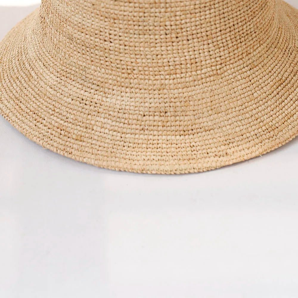 Sienna rafiahatt (bucket hat)