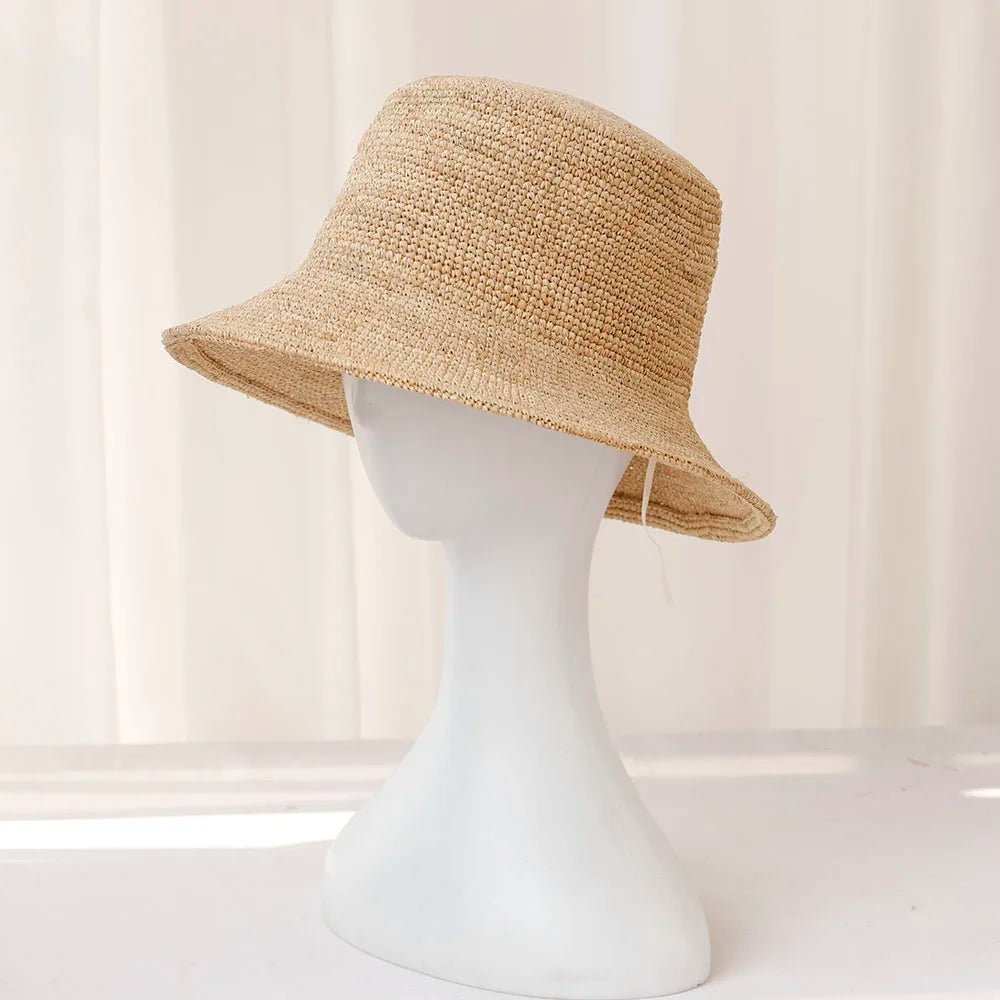 Sienna rafiahatt (bucket hat)