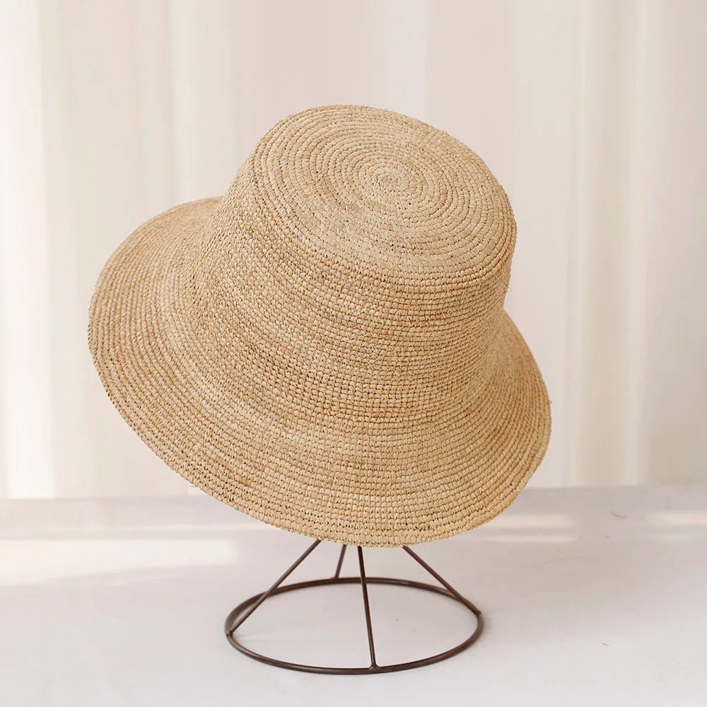 Sienna rafiahatt (bucket hat)