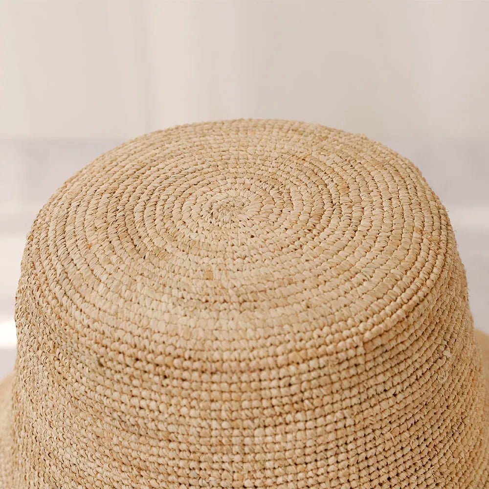 Sienna rafiahatt (bucket hat)