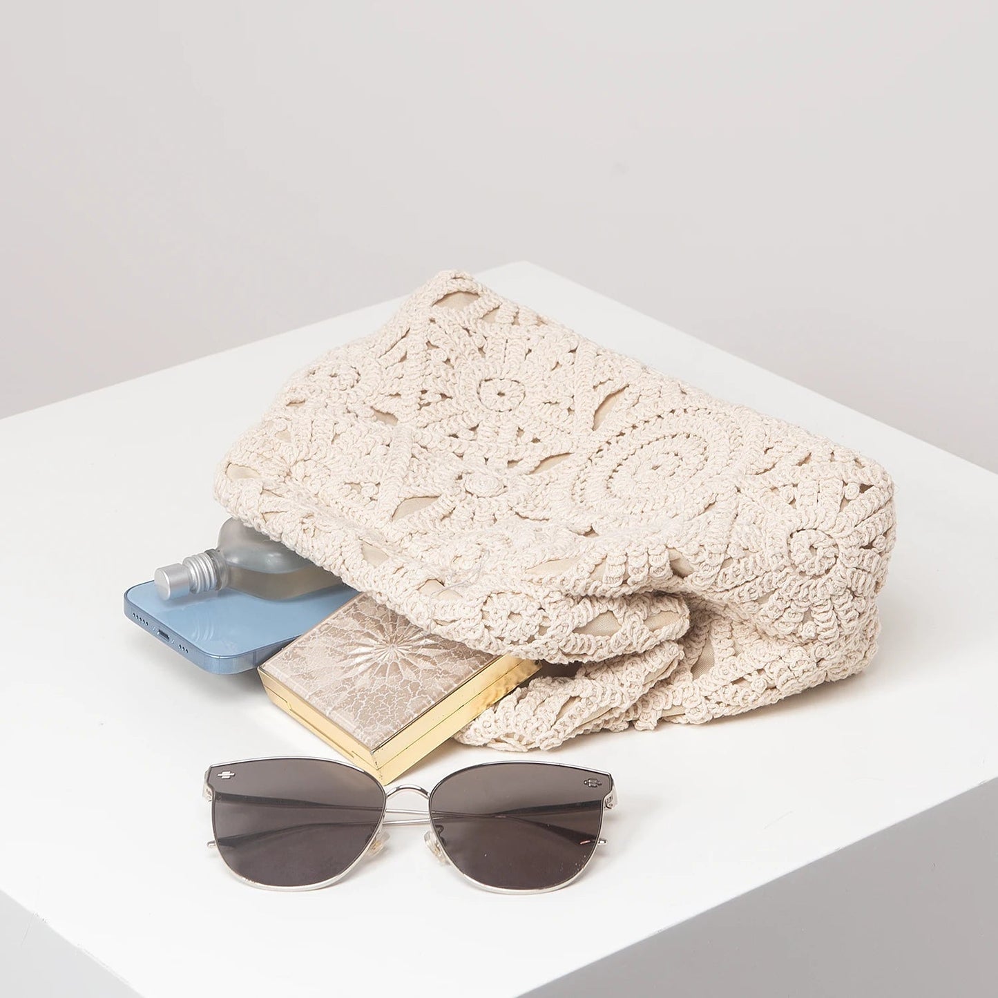 Iris blomstrete boho-clutch