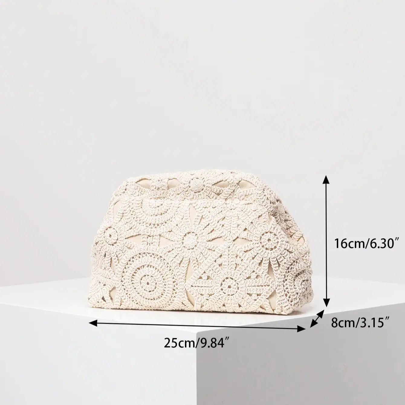 Iris blomstrete boho-clutch