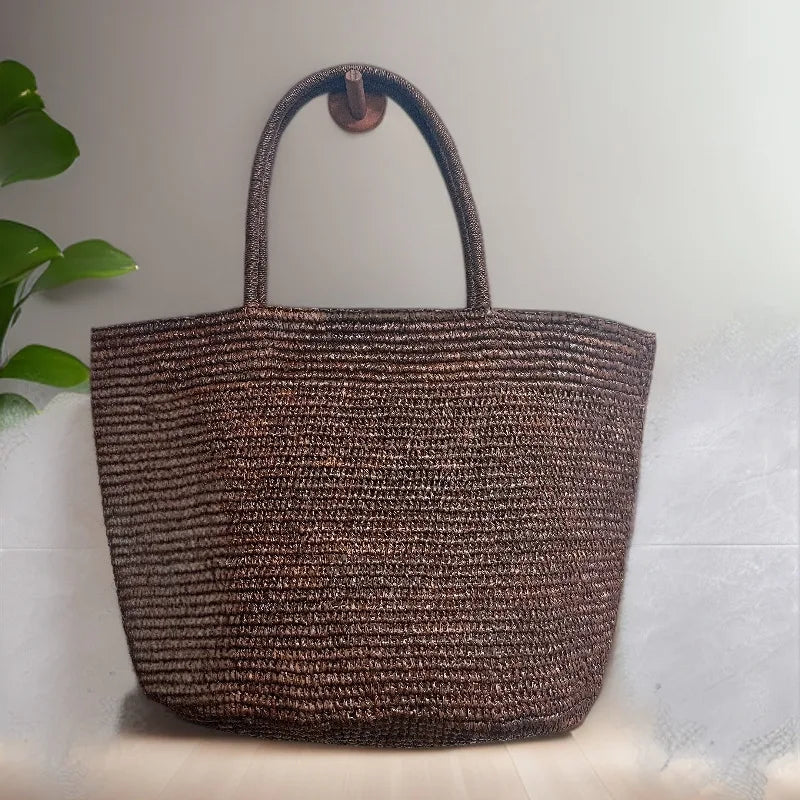 Vivienne håndvevd rotting-tote