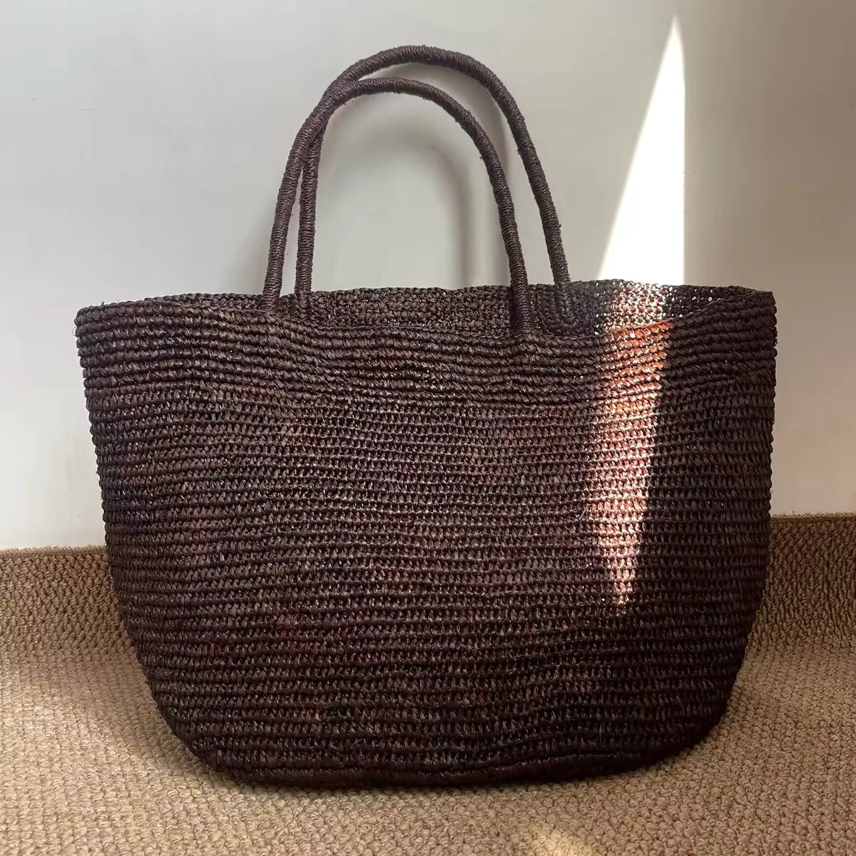 Vivienne håndvevd rotting-tote