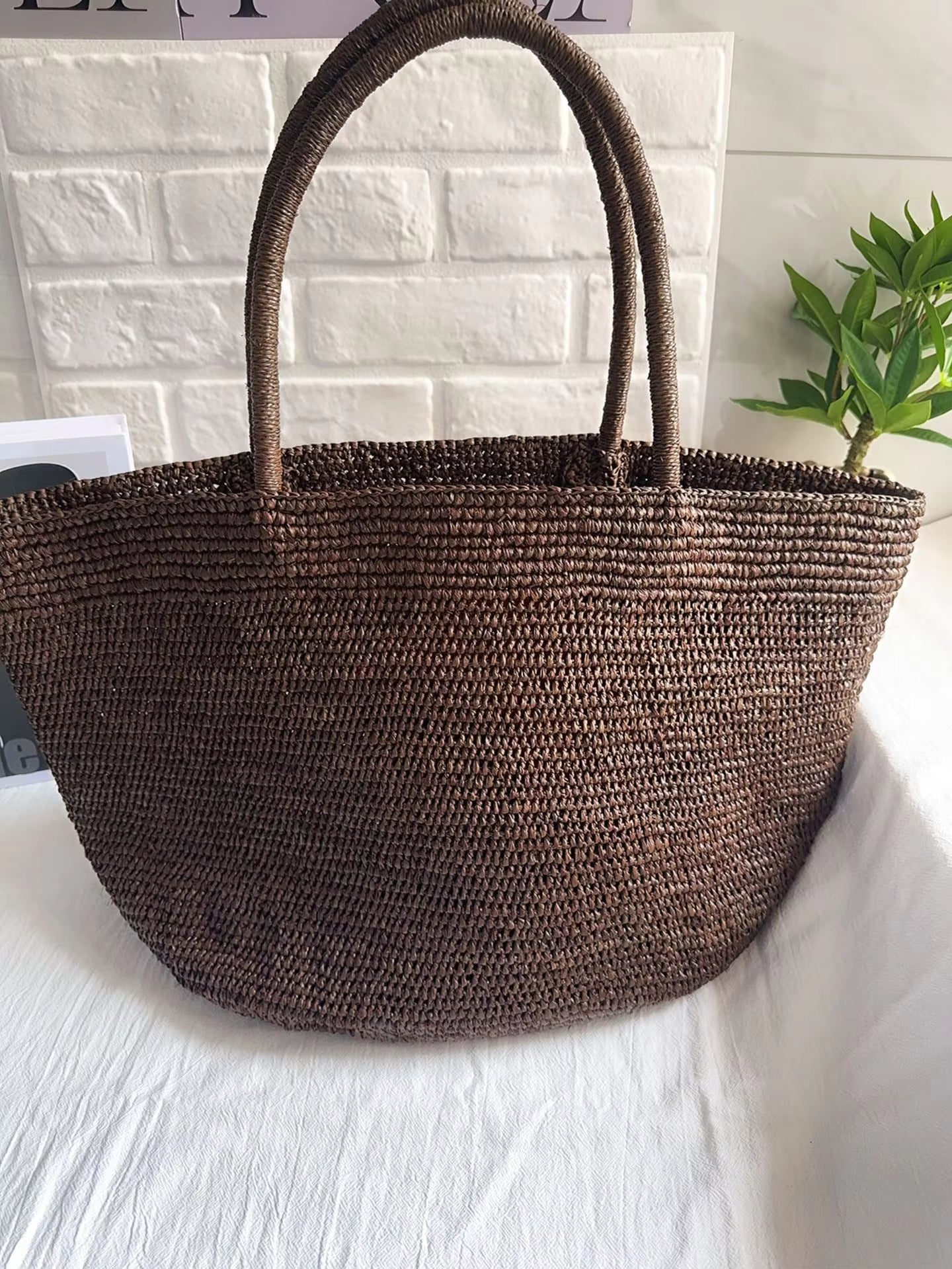Vivienne håndvevd rotting-tote