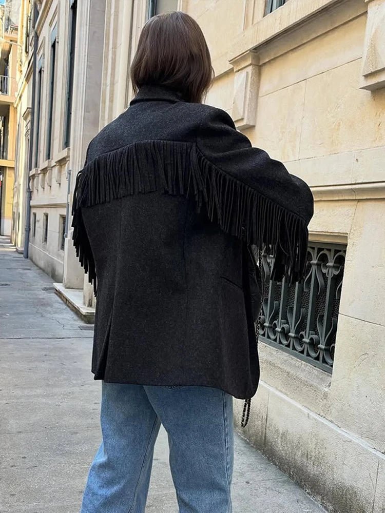 Alicia skreddersydd blazer med dusker
