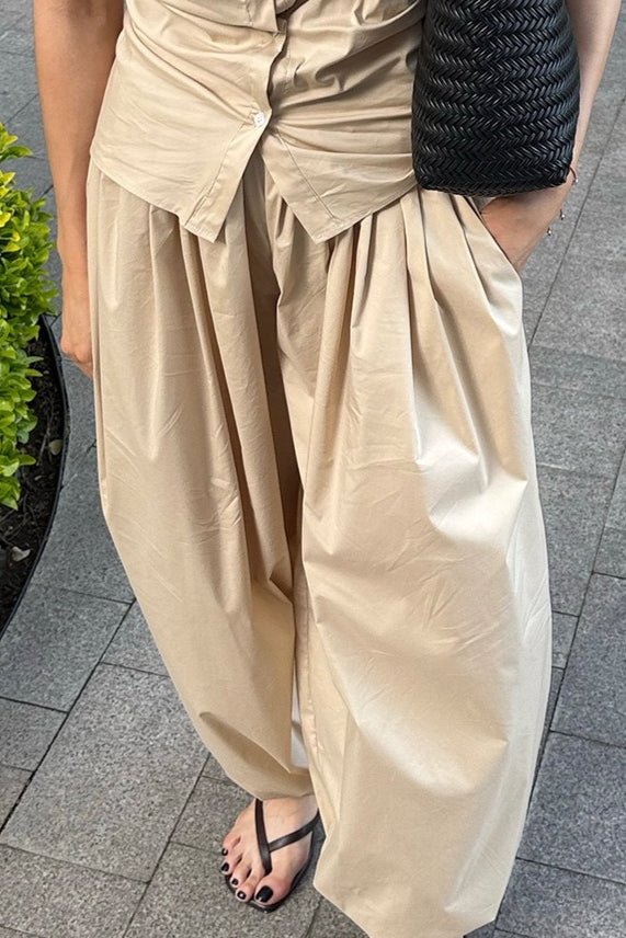 Fenella baggybukse med elastisk midje
