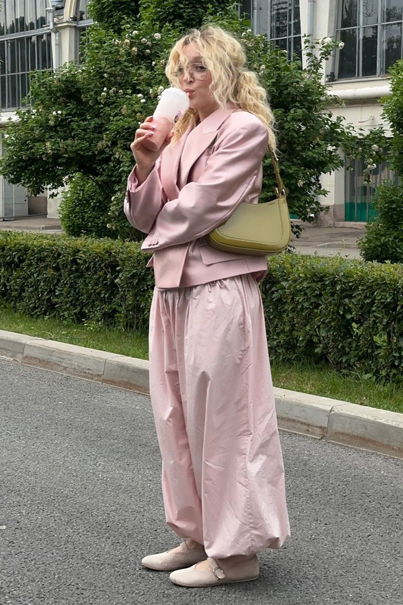 Fenella baggybukse med elastisk midje