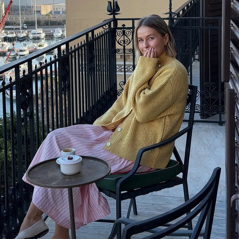 Gloria oversized strikket cardigan