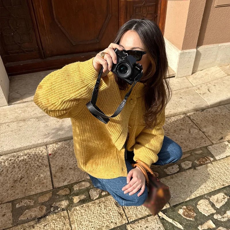 Gloria oversized strikket cardigan