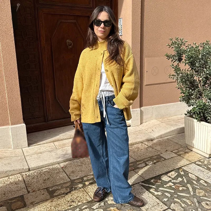 Gloria oversized strikket cardigan