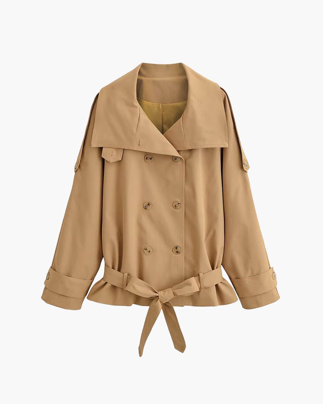 Maria Utility Trenchcoat med høy hals