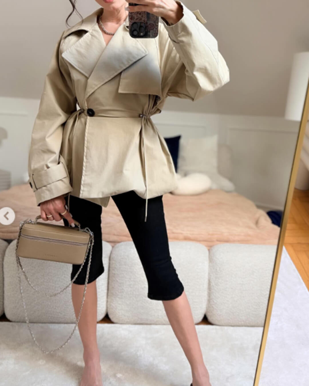 Ellen Trenchcoat med Slagkrage