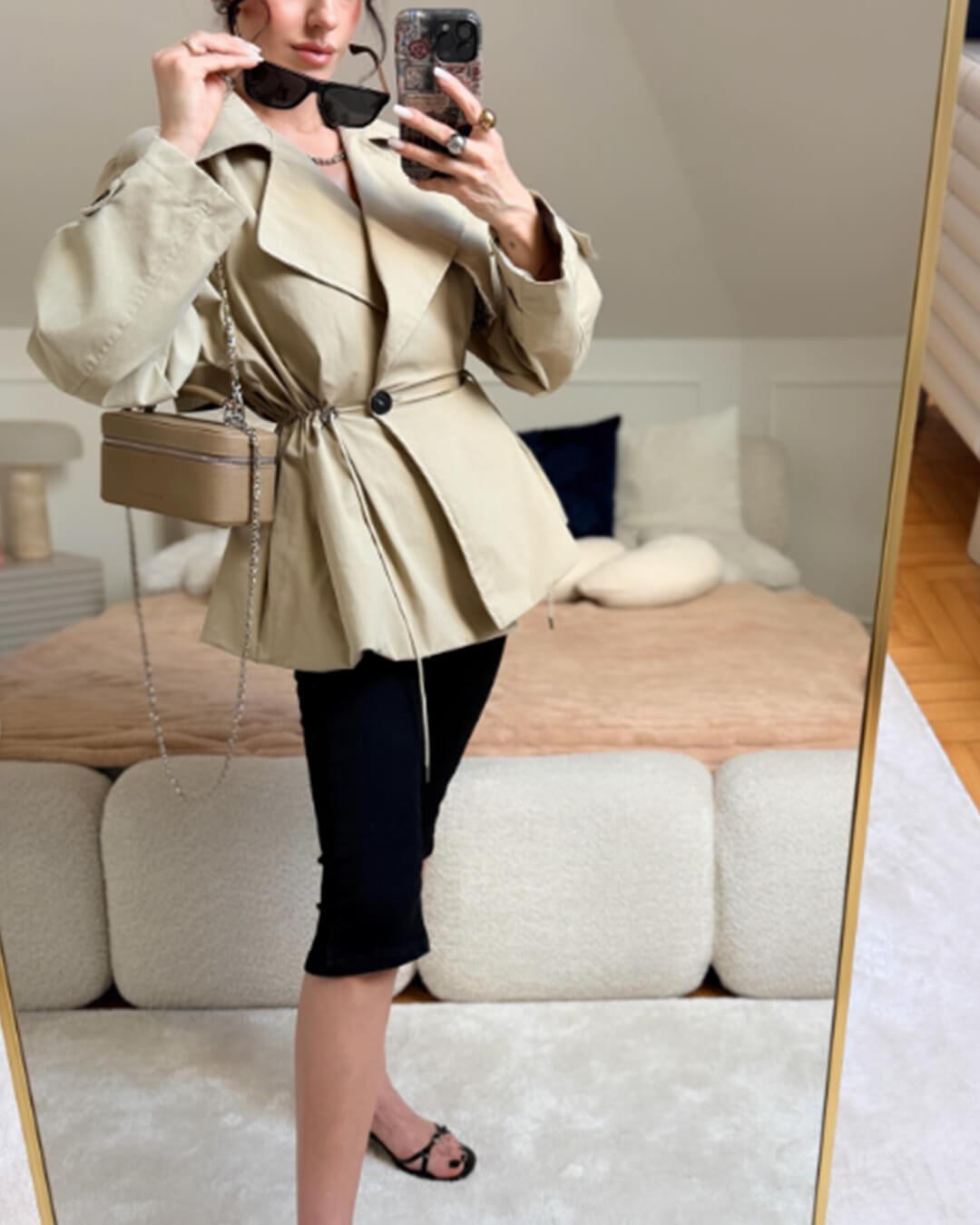 Ellen Trenchcoat med Slagkrage