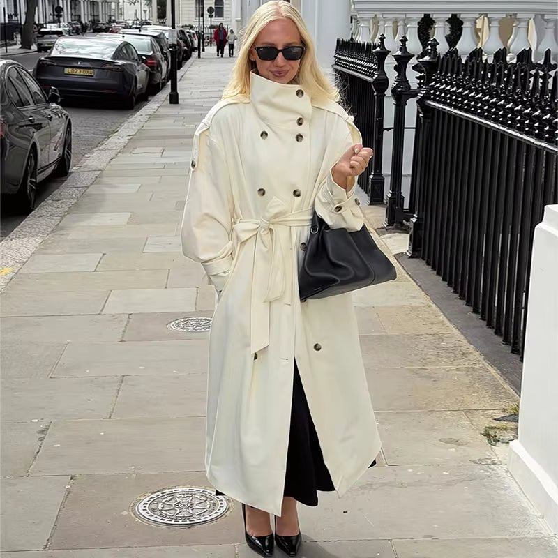Lucy lang belte-trenchcoat