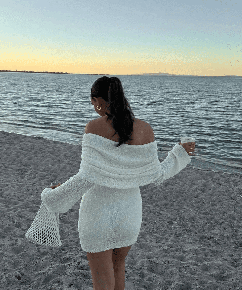 Zaria off-shoulder bodycon minikjole