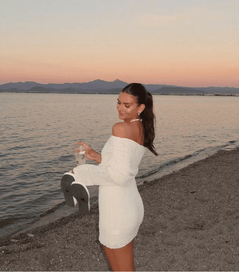Zaria off-shoulder bodycon minikjole