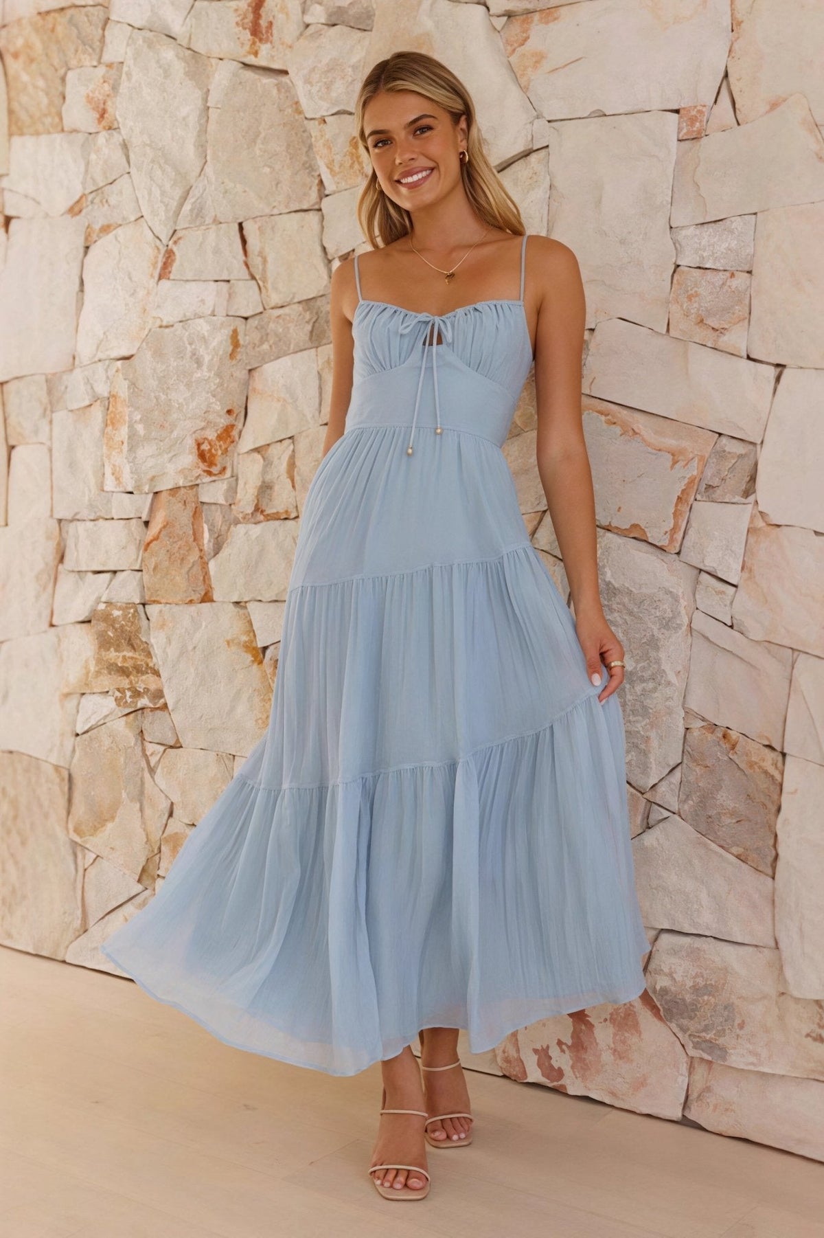 Lara Open Back Maxi Dress