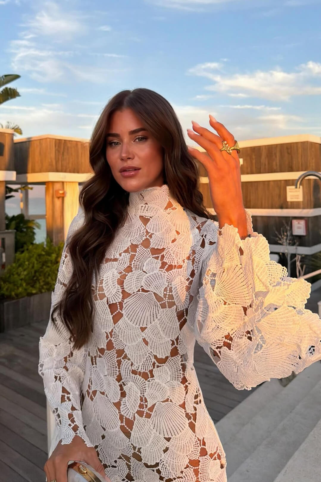 Sienna Lace Cut-Out Mini Dress